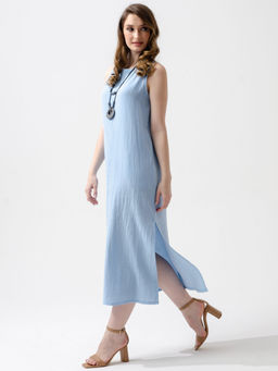 Женское платье муслин голубое 2319 (2)