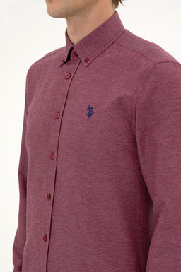 Erkek Bordo Uzun Kollu Basic G_mlek Sepette S_rpriz _ndirim - U.s. polo assn фото 7