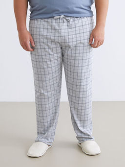 B?y?k Beden Standart Kal?p Ekose Erkek Pijama Alt