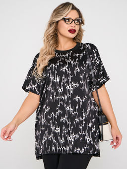 Блузка 0087-29 черный матовый