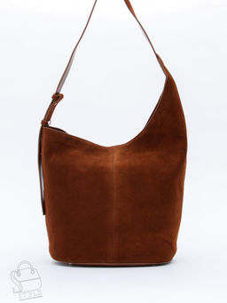 Сумка женская кожаная 1007M brown Polina&Eiterou