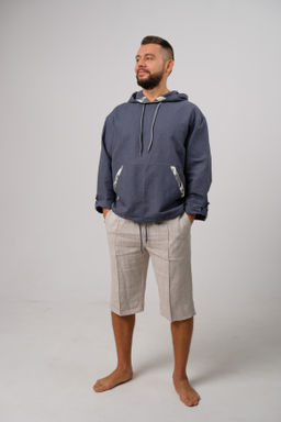 Льняная куртка- анорак - Новый лен фото 3