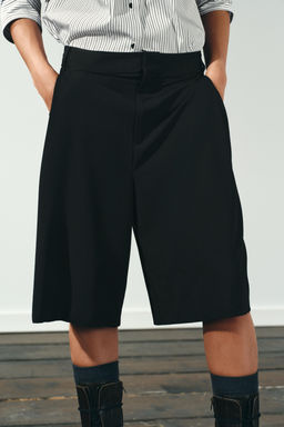 PLEATED LONG BERMUDA SHORTS - Zara фото 2