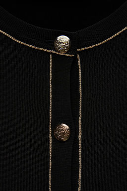 PLAIN KNIT CARDIGAN WITH CONTRAST TRIMS - Zara фото 5