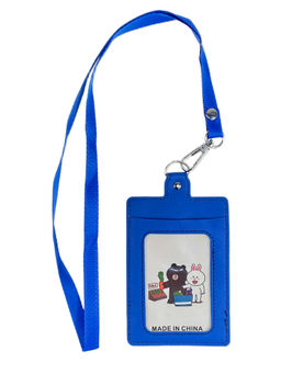 Бейджик на шею, цвет синий