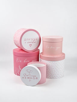 Набор подарочных коробок, упаковка, 5 в 1 «Нежность», 14×13 ‒22×19.5 см