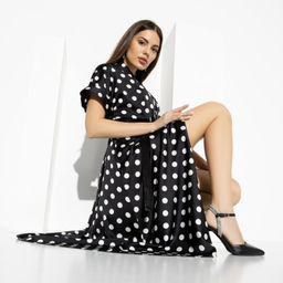 Платье Украшение леди (black elegant с поясом) - Charutti фото 6