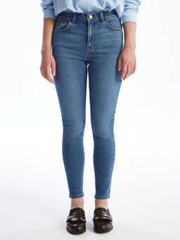 Y?ksek Bel Push Up Kad?n Jean Pantolon