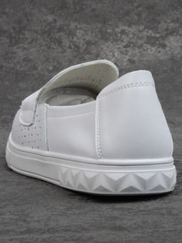 03-DXT50-3 GRAY Лоферы женские (натуральная кожа)