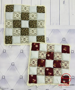 Сидушка на стул, лоскутный