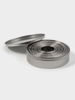 Формы для печенья Доляна «Волна», набор 12 шт., d=3.5-10.5 см, h=3 см, нержавеющая сталь