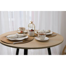 Салфетка сервировочная на стол Доляна Лофт, d=38 см, цвет песочный  фото 14