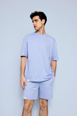 Футболка Oversize с круглым вырезом и короткими рукавами
