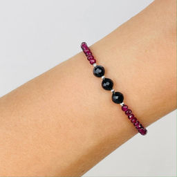 Браслет из Граната (Альмандин) и Шпинели 16,5 см +