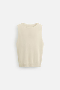 RELAXED FIT KNIT TANK TOP - Zara фото 7