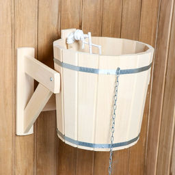 Обливное устройство для бани, 15 л, липа, с переливным устройством