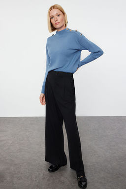 Indigo Dugme Detayl? Triko Kazak TWOAW24KZ00370 - Trendyolmilla фото 2