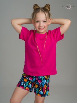 Костюм Лайт фуксия-акварельные цветы - Sovalina фото 7