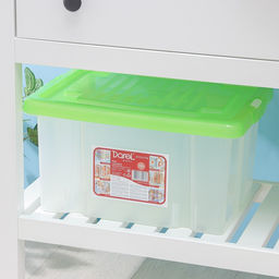 Ящик для хранения Darel-box, 18 л, 40×30×21 см, с крышкой, МИКС