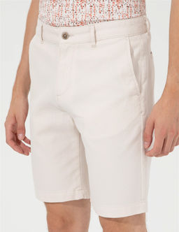Ekru Slim Fit Bermuda _ort - Pierre cardin фото 6