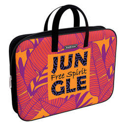 Цена за 1 шт. Папка текстильная на молнии ErichKrause с ручками Jungle Spirit, A4+