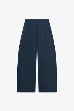 ZW COLLECTION LINEN BALLOON TROUSERS - Zara фото 17