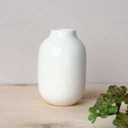 Цена за 1 шт. Ваза 8 см d=2.5(5)см белая / FRE-102 / 2 сорт - Галеонтрейд фото 2