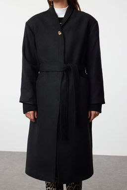 Siyah Aksesuar Detayl? Vatkal? Oversize Kusakl? Yunlu Kaban TWOAW25KB00033