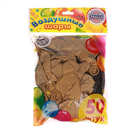 Воздушные шары латексные 12" «С днём рождения», 50 шт.