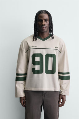 CAMISETA ESTAMPACI?N F?TBOL AMERICANO / Piedra - Zara фото 2