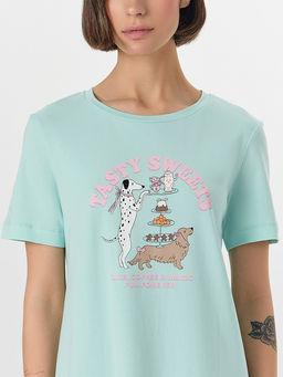 Сорочка ночная женская с принтом - Mark formelle фото 3