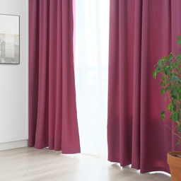 Штора портьерная матовая «Этель» 200×250, фиолетовая, краше