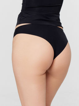 Цена за 2 штуки! Трусы женские бразилиана черные черный1 412750 - Mark formelle фото 4