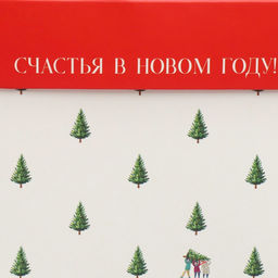 Цена за 2 шт. Коробка подарочная новогодняя складная «Счастья в новом году», 10 х 10х 10 см