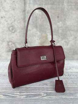 Женская кожаная сумка-портфель 8399-2 Бордо