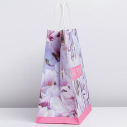 Цена за 2 шт. Пакет подарочный крафтовый, упаковка, For you, 28?32?15 см