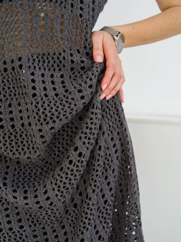 Платье вязаное Looma, серое - Inzibe фото 6