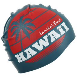 Шапочка для плавания детская ONLITOP HAWAII, силиконовая, обхват 46-52 см  фото 5