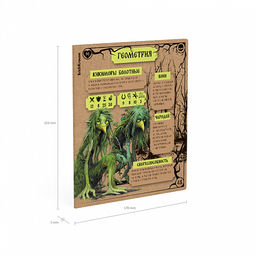 Цена за 5 шт. Тетрадь общая ученическая ErichKrause Russian Folk, Геометрия, 48 листов, клетка, крафт-картон  фото 5