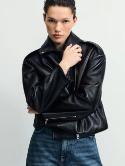 Куртка-косуха из искусственной кожи / Zarina