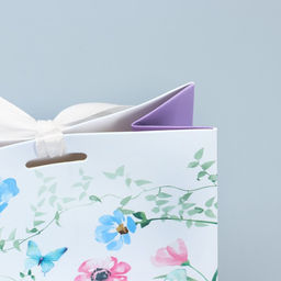 Цена за 2 шт. Пакет подарочный с лентой, упаковка, «Красота внутри», 13 х 23 х 7 см