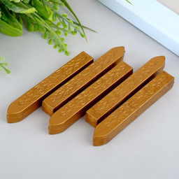 Сургуч для печати «Тёмное золото», набор 5 шт., 9×1×1 см