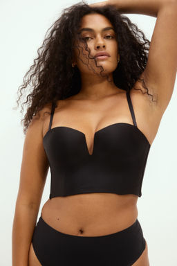 Bustier de microfibra con copas acolchadas - H&m фото 6