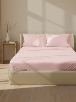 Простыня на резинке 1.5-спальная SL Home, 140200+30 см, розовая, модал - Sima-land home фото 12