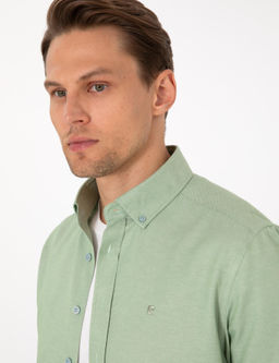 _a_la Oxford Slim Fit Kolay _t_lenebilir G_mlek - Pierre cardin фото 2