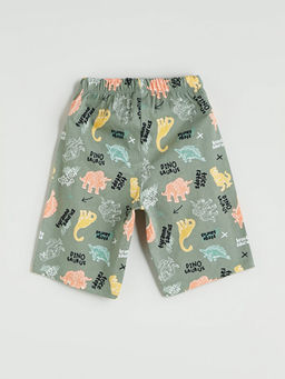 Beli Lastikli Bask?l? Erkek ?ocuk Pijama Alt