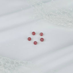 Бусины для украшений из Клубничного кварца (5 шт)