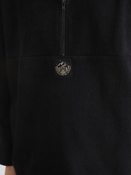 Dik Yaka Nak??l? Polar Kad?n Sweatshirt Tunik