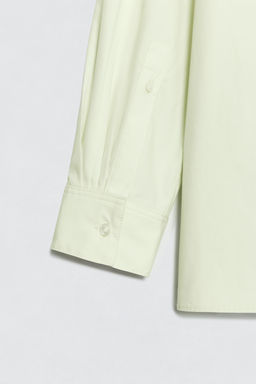 CAMISA POPEL?N LAZO SOSHIOTSUKI X ZARA / Verde claro фото 8