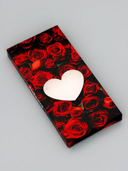 Цена за 5 шт. Подарочная коробка под плитку шоколада, с окном, «Сердце», 17.1×8×1.4 см